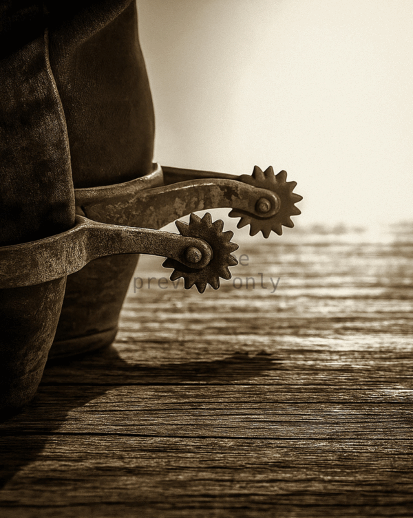 Spurs — Grit & Grace Western Art Print - Image 2