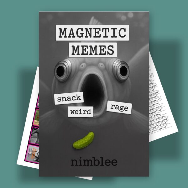 Magnetic Meme Kit – Deluxe Printable Word Tiles + Props + Meme Cards | Funny Fridge Magnets,  Whiteboard & Locker Set