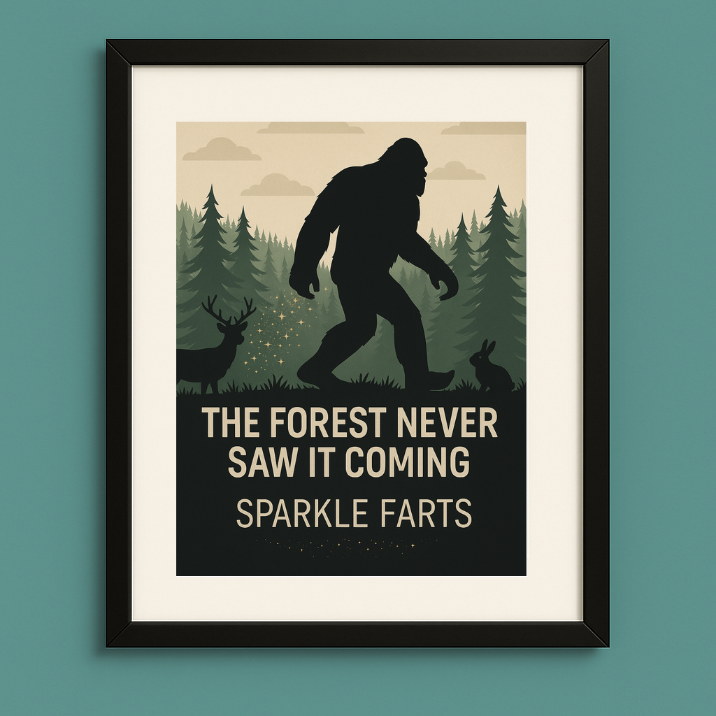 Sparkle Farts – Bigfoot Forest Digital Print (5x7)